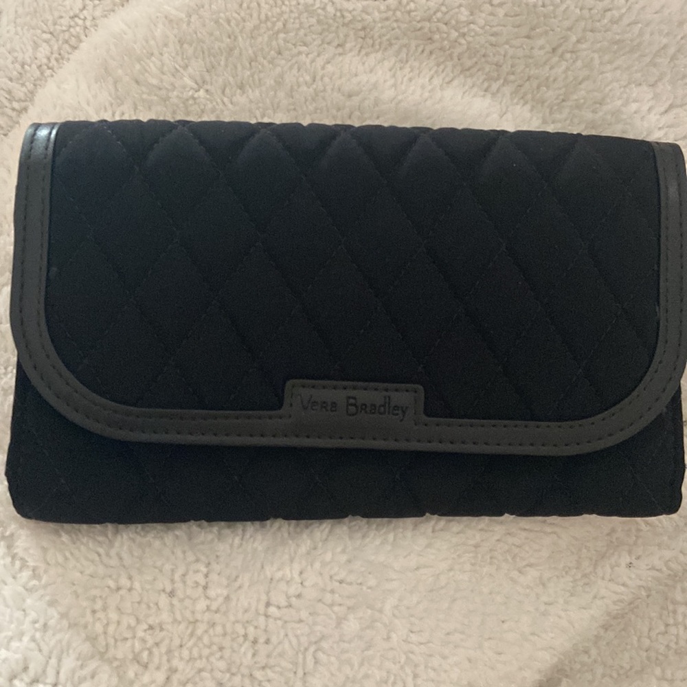 Vera Bradley Trimmed Wristlet in Classic Black